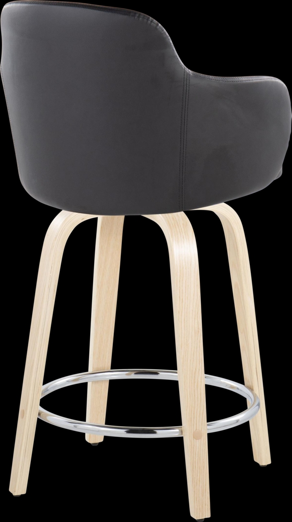 Siebarth VI Light Gray Counter Height Stool, Set of 2 - Thumbnail - Image 5