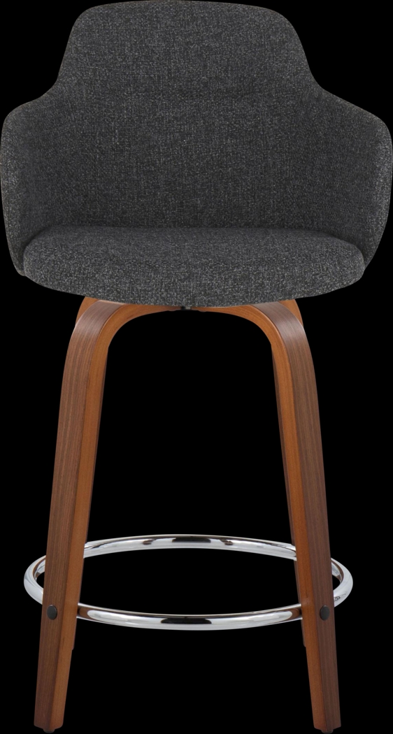 Siebarth VII Dark Gray Counter Height Stool, Set of 2 - Thumbnail - Image 6