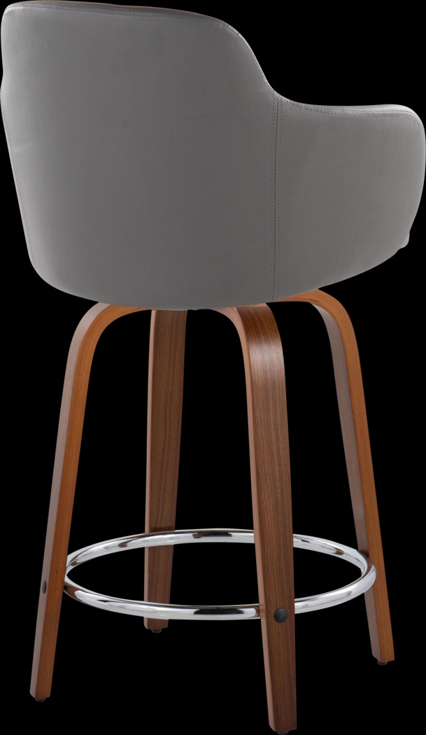 Siebarth VIII Gray Counter Height Stool, Set of 2 - Thumbnail - Image 4