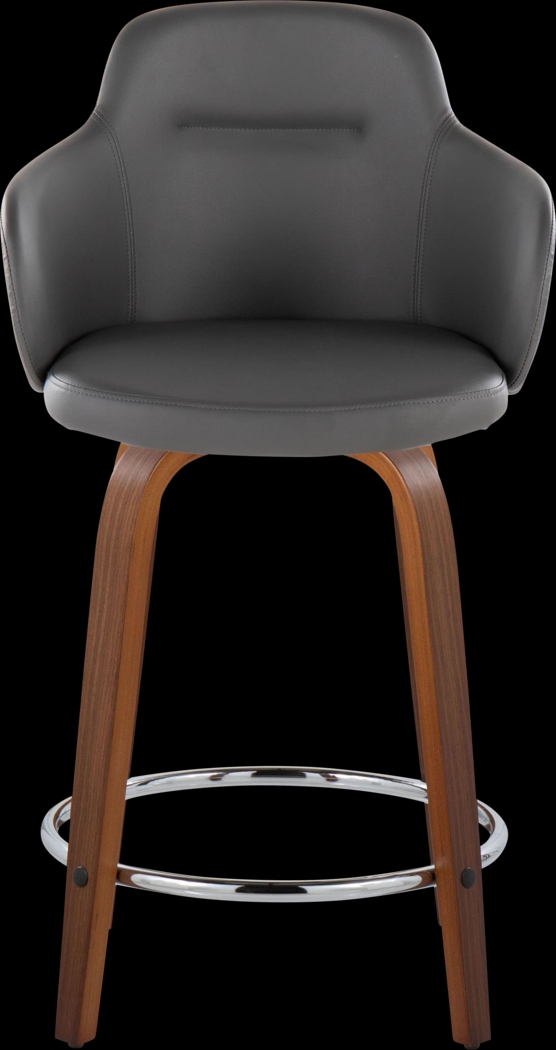 Siebarth VIII Gray Counter Height Stool, Set of 2 - Thumbnail - Image 6