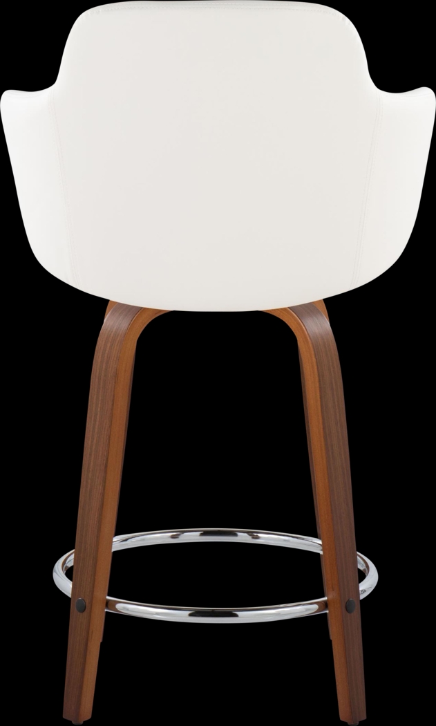 Siebarth VIII White Counter Height Stool, Set of 2 - Thumbnail - Image 5