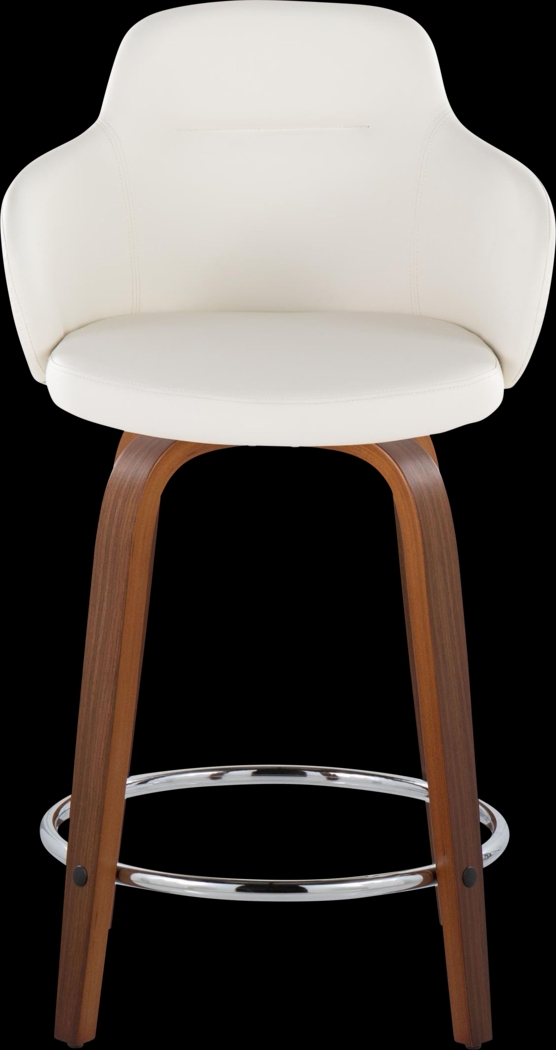 Siebarth VIII White Counter Height Stool, Set of 2 - Thumbnail - Image 6