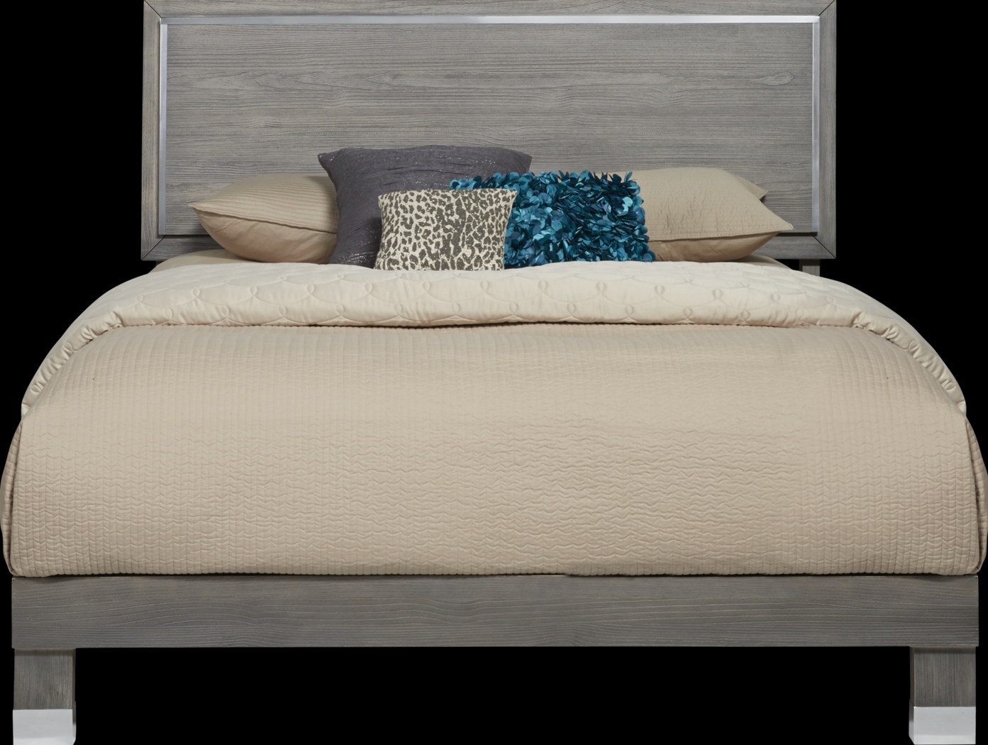 Siena Gray 3 Pc Queen Bed - Thumbnail - Image 1