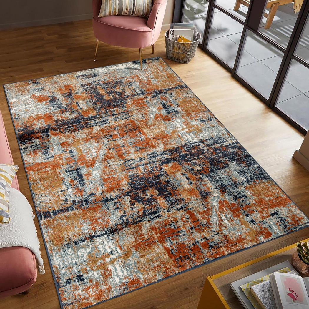 Siene Orange 5'1 x 7'6 Rug - Thumbnail - Image 2