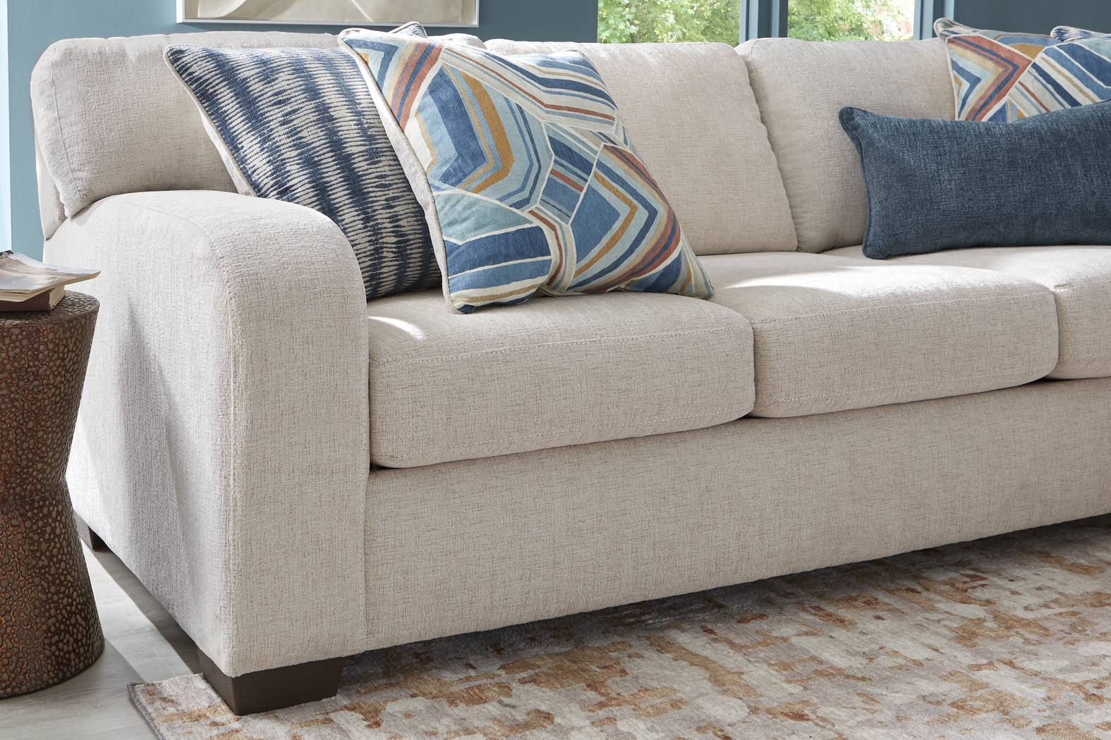 Sienna Way Cream Chenille 2 Pc Sectional - Thumbnail - Image 4
