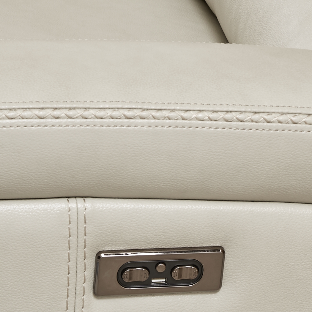 Sierra Madre Beige Leather 3 Pc Living Room with Reclining Sofa - Thumbnail - Image 6