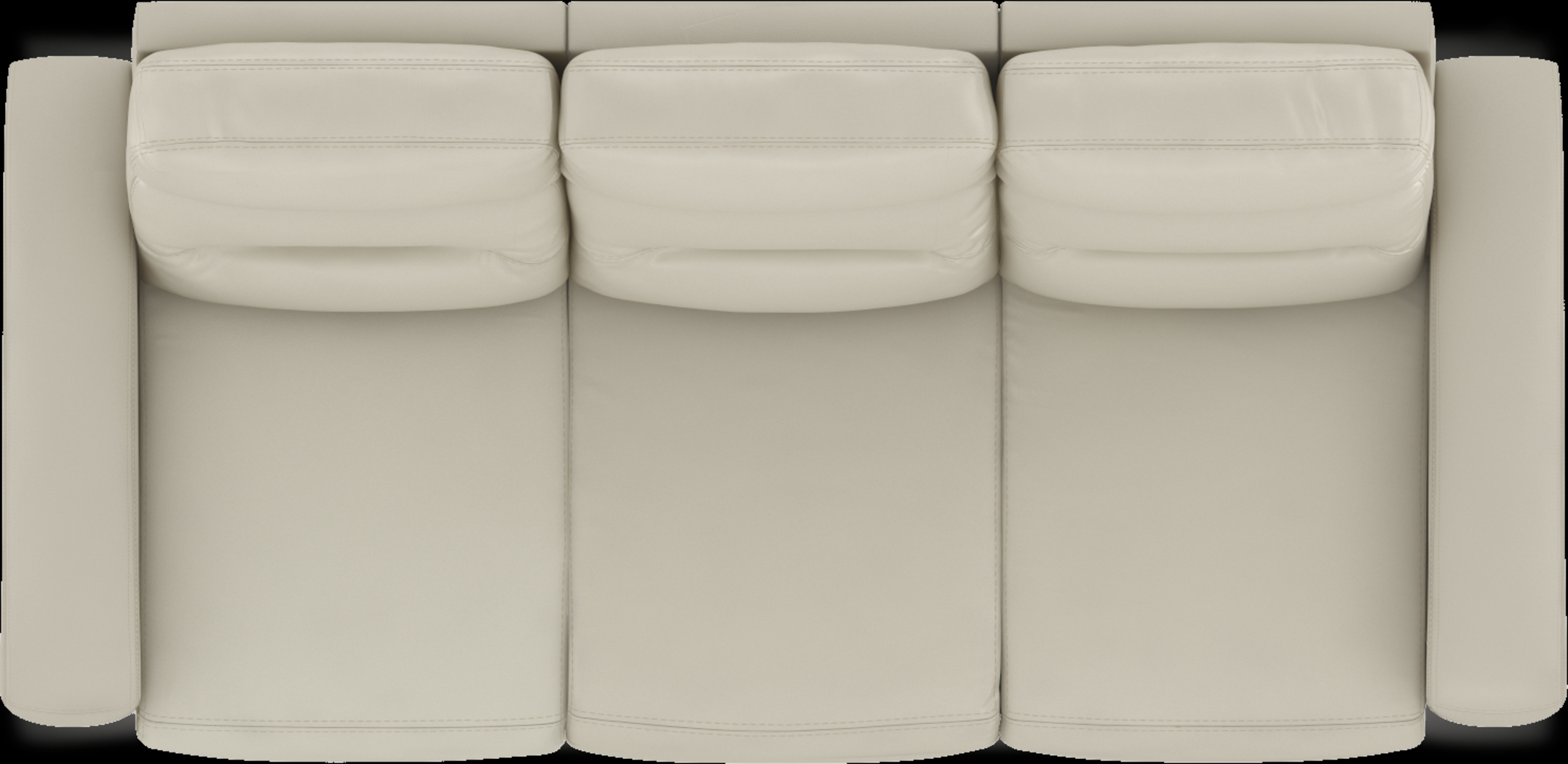 Sierra Madre Beige Leather Dual Power Reclining Sofa - Thumbnail - Image 3