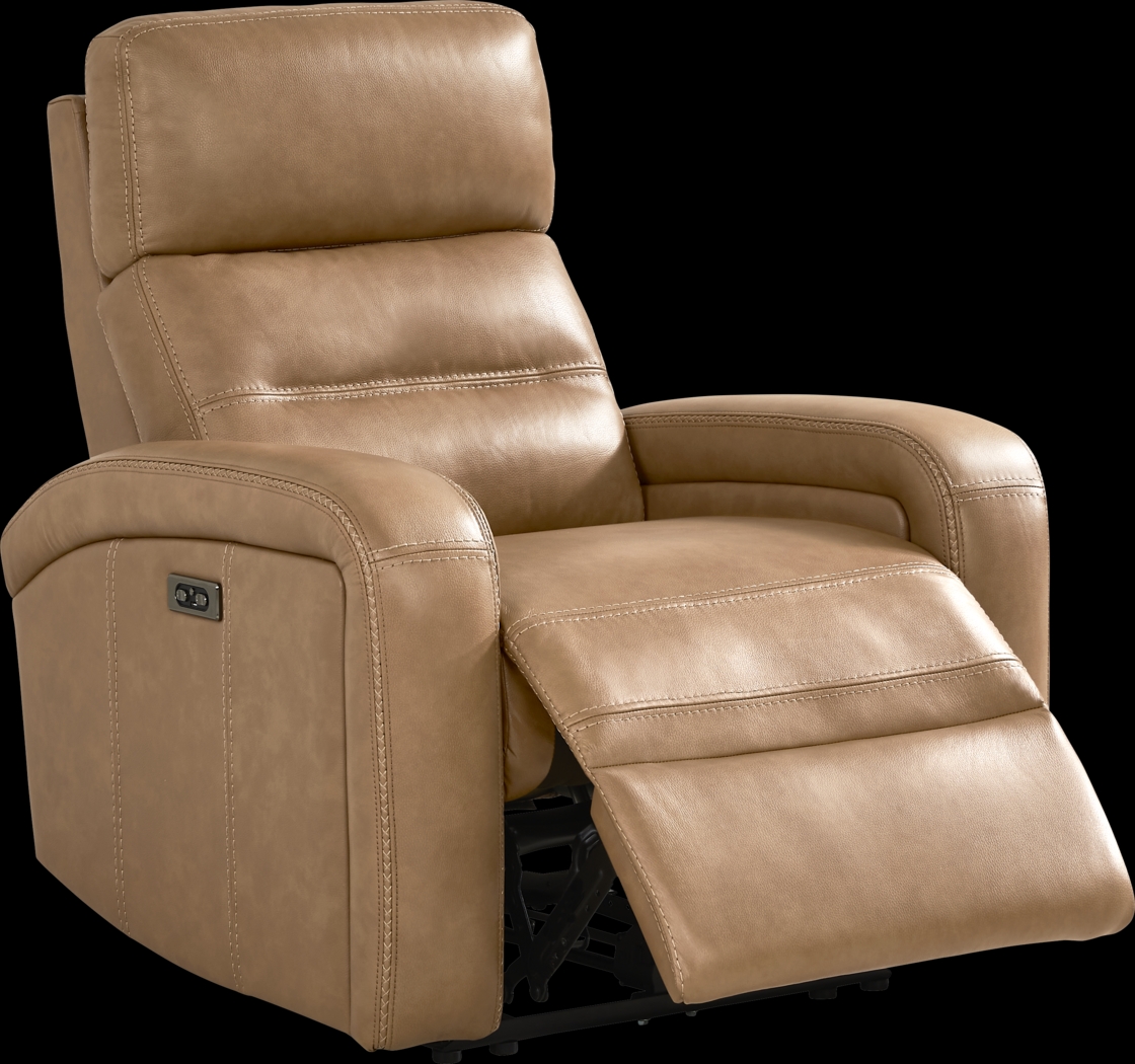 Sierra Madre Saddle Leather Dual Power Recliner - Thumbnail - Image 1