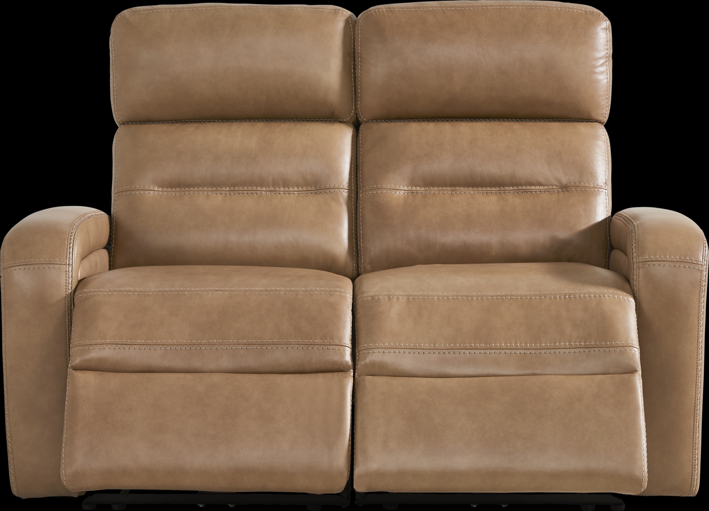 Sierra Madre Saddle Leather Dual Power Reclining Loveseat - Thumbnail - Image 1