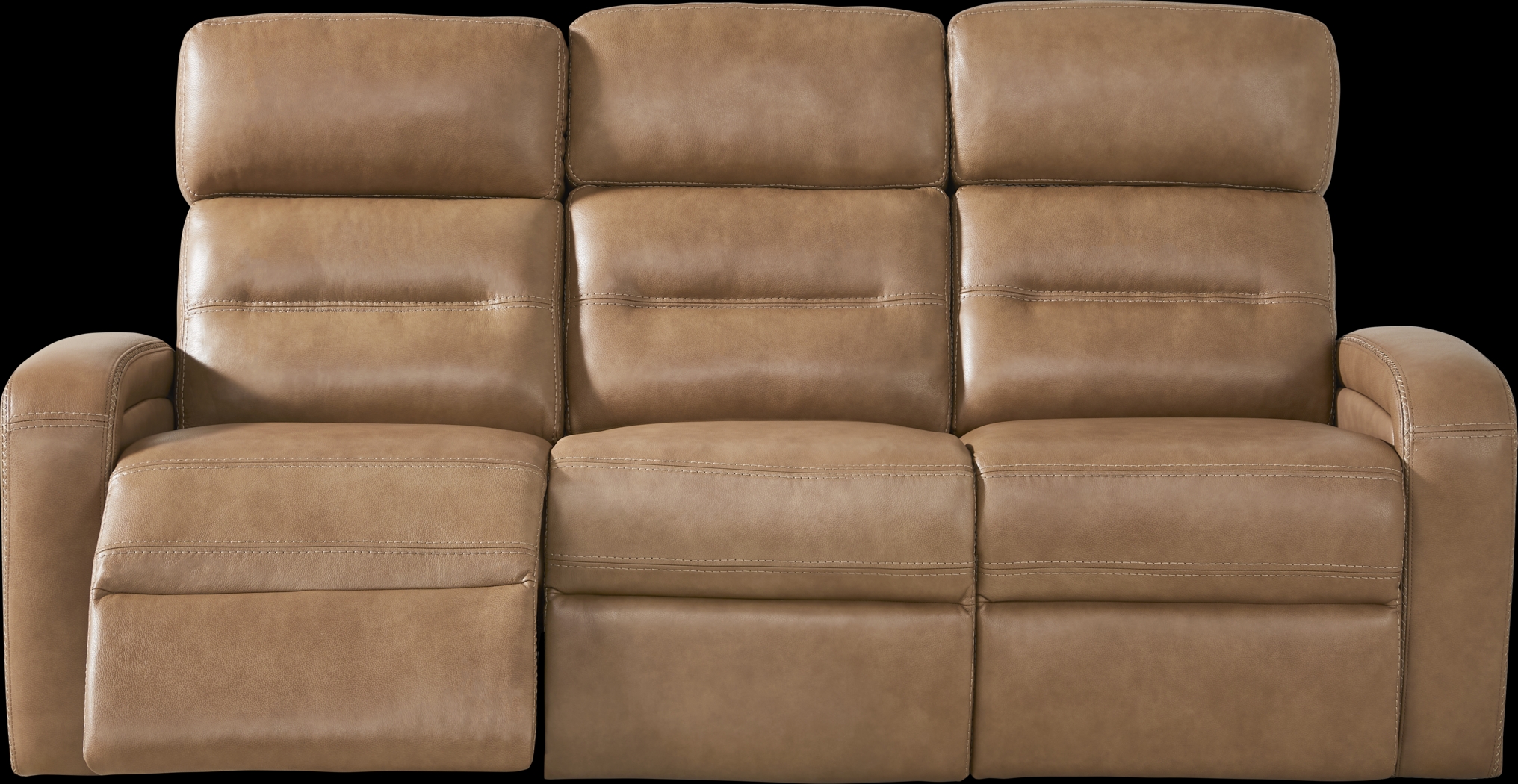 Sierra Madre Saddle Leather Dual Power Reclining Sofa - Thumbnail - Image 3