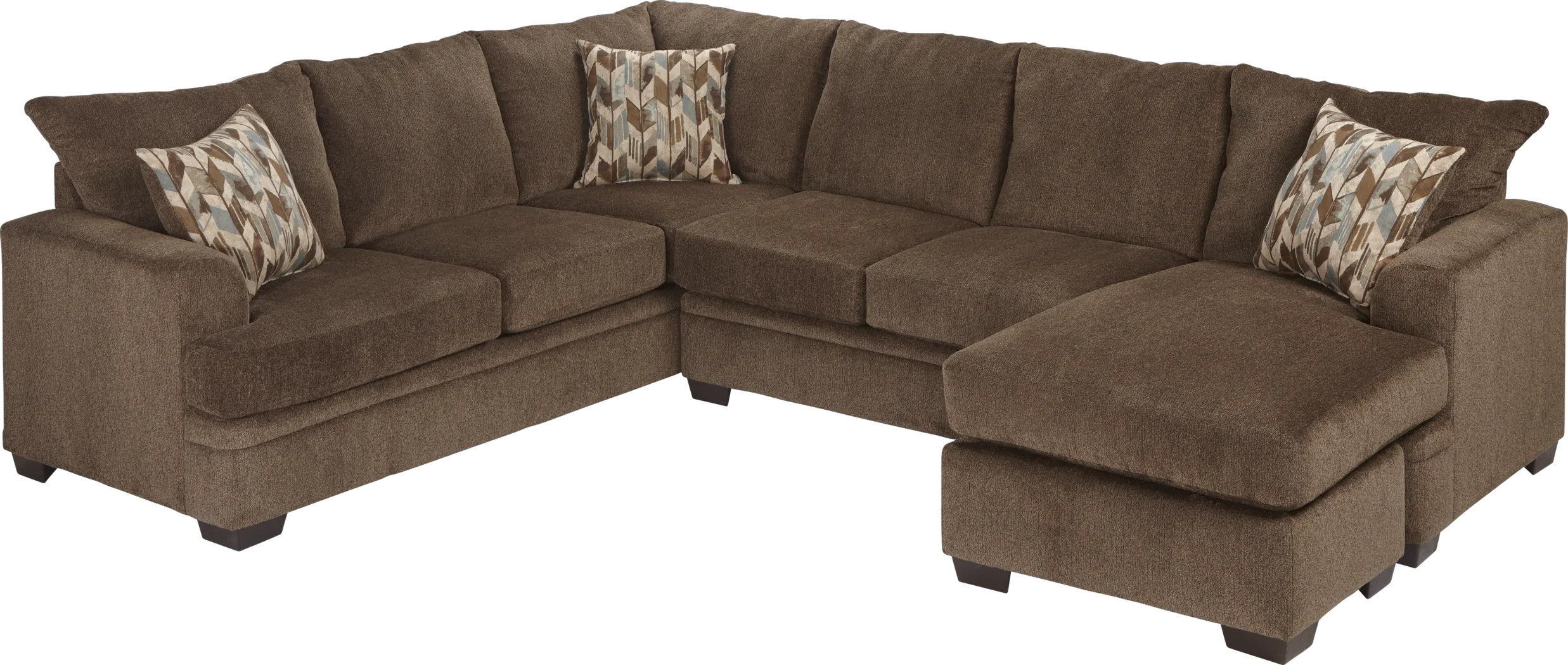 Sierra View 2 Pc Cocoa Sectional - Thumbnail - Image 1