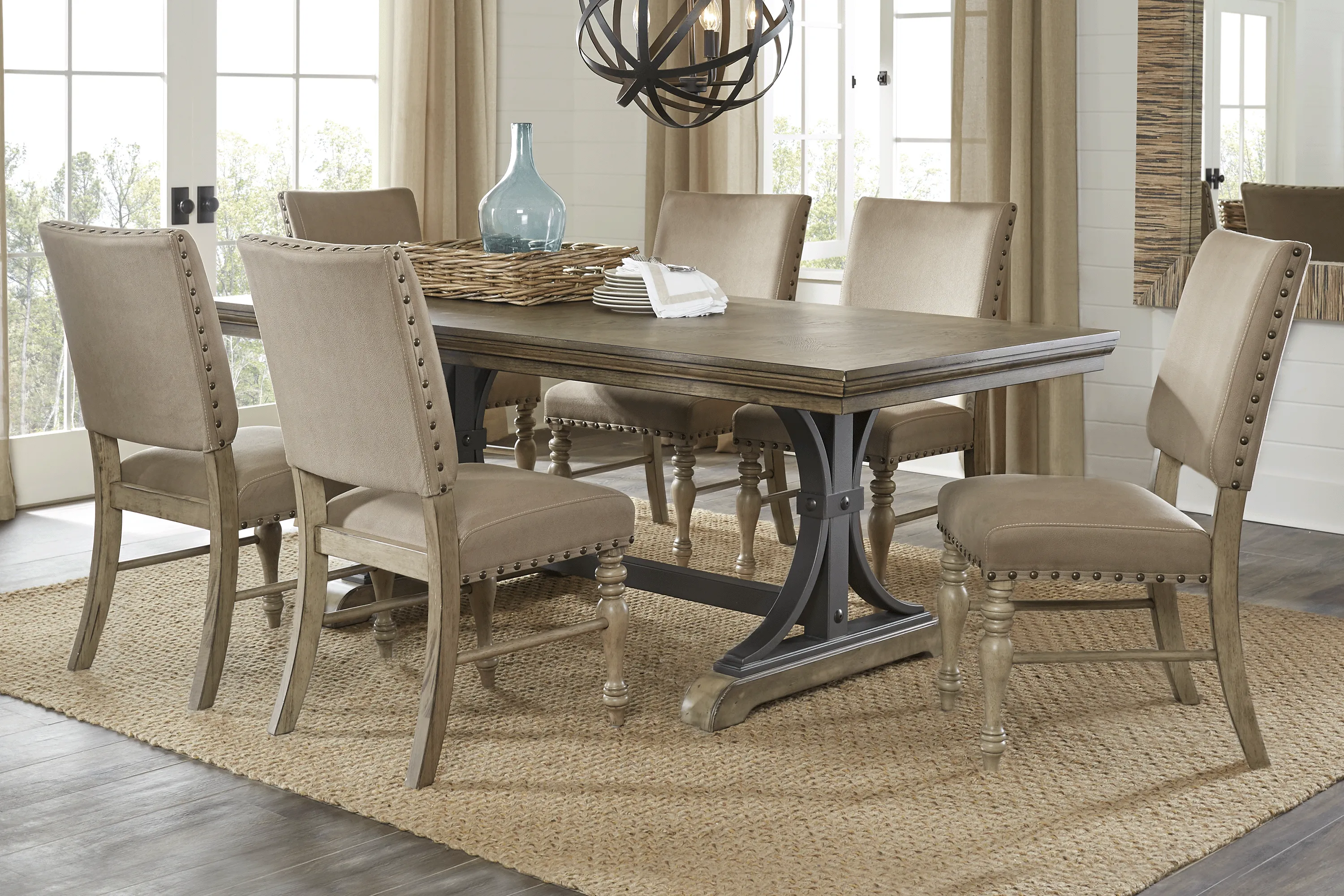 Sierra Vista Driftwood 5 Pc Rectangle Dining Set - Thumbnail - Image 1
