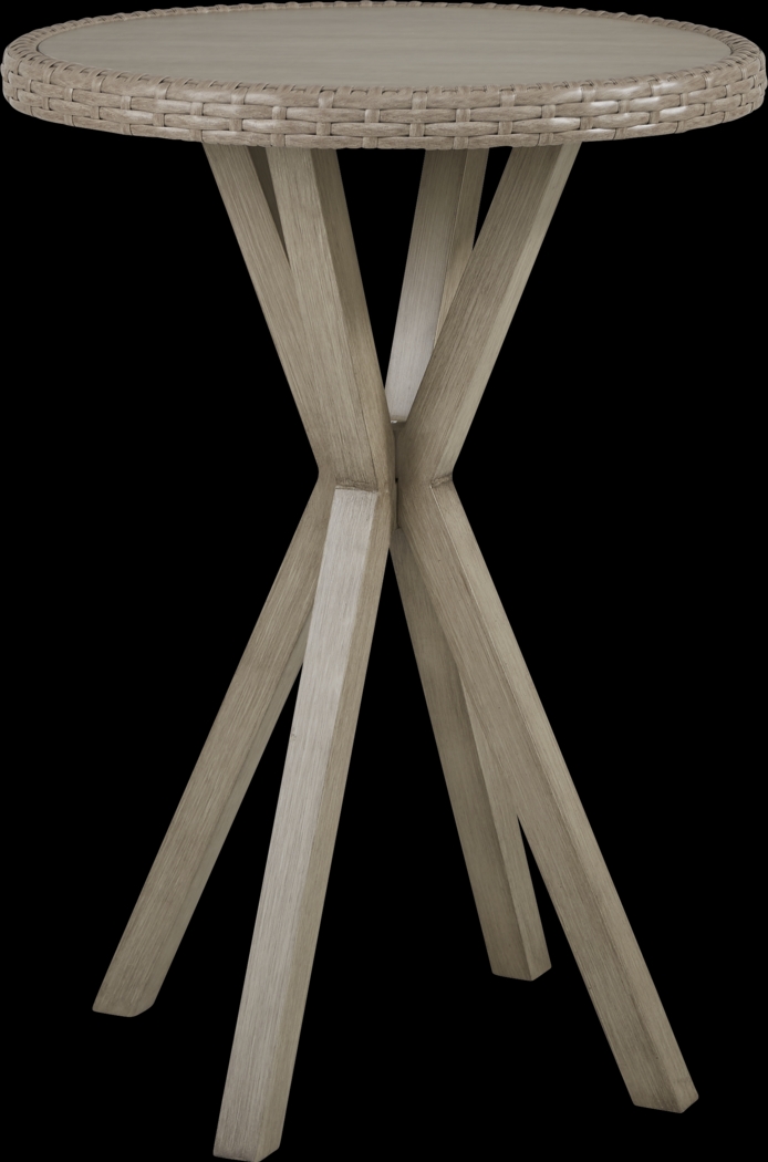 Siesta Key Driftwood 3 Pc 30 in. Round Bar Height Outdoor Dining Set - Thumbnail - Image 2