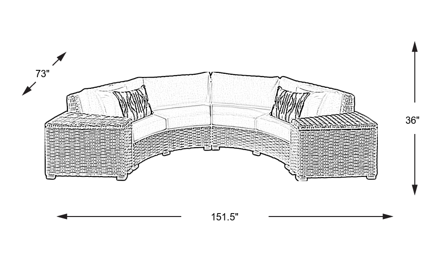 Dimension Image. Please refer to the Dimension Tab on this page for dimension details.