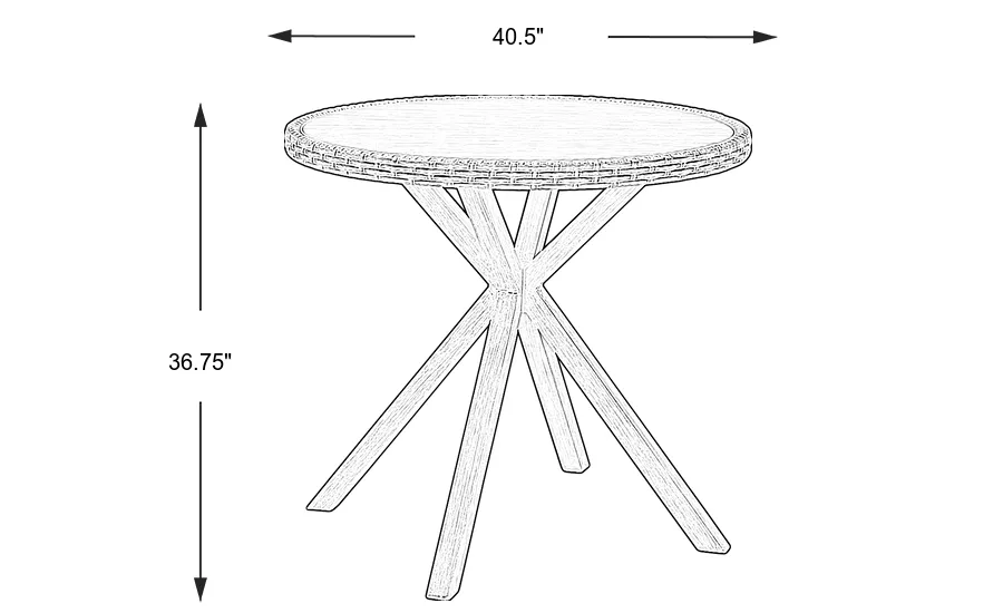 Dimension Image. Please refer to the Dimension Tab on this page for dimension details.