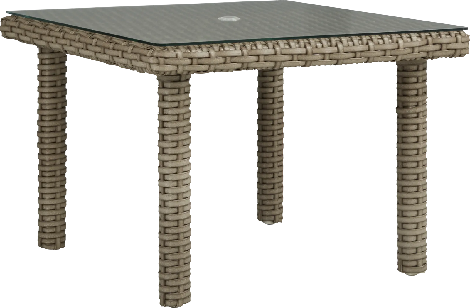 Siesta Key Driftwood 5 Pc Square Outdoor Dining Set with Dove Cushions - Thumbnail - Image 2