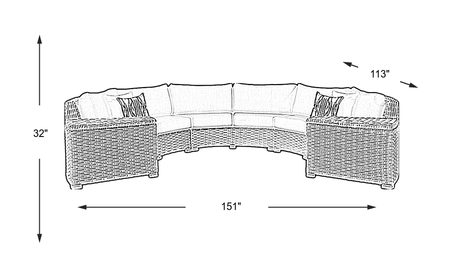 Dimension Image. Please refer to the Dimension Tab on this page for dimension details.