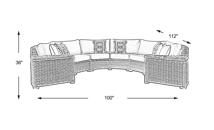 Dimension Image. Please refer to the Dimension Tab on this page for dimension details.