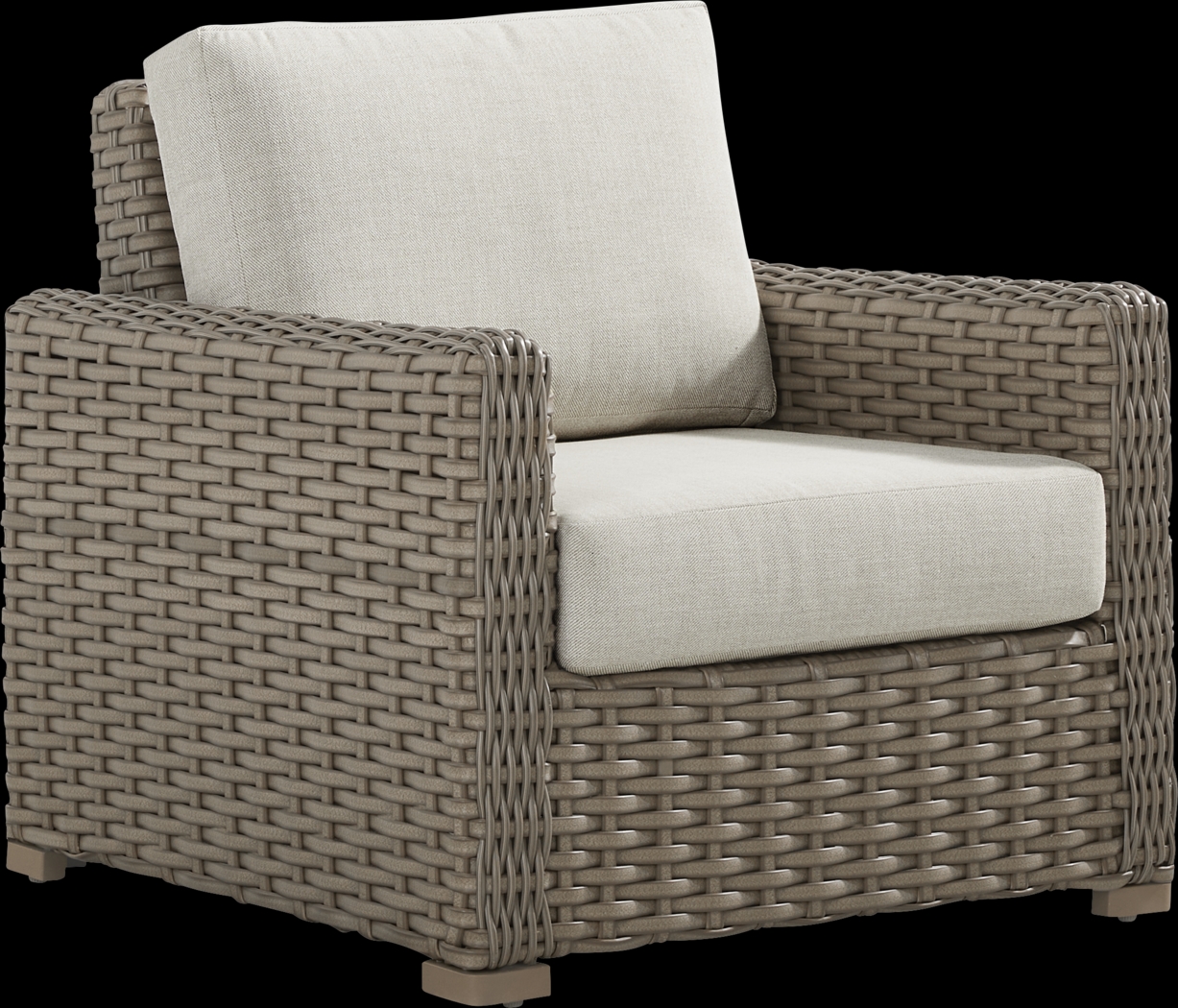 Siesta Key Driftwood Finish 3 Pc Outdoor Seating Set with Desert Cushions - Thumbnail - Image 4