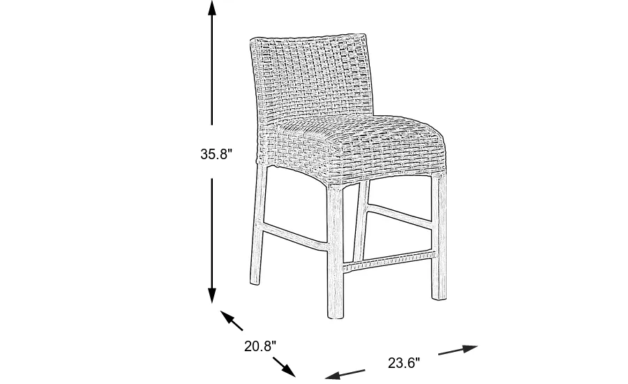 Dimension Image. Please refer to the Dimension Tab on this page for dimension details.