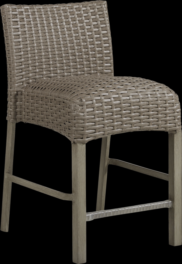 Siesta Key Driftwood Outdoor Balcony Stool - Thumbnail - Image 1