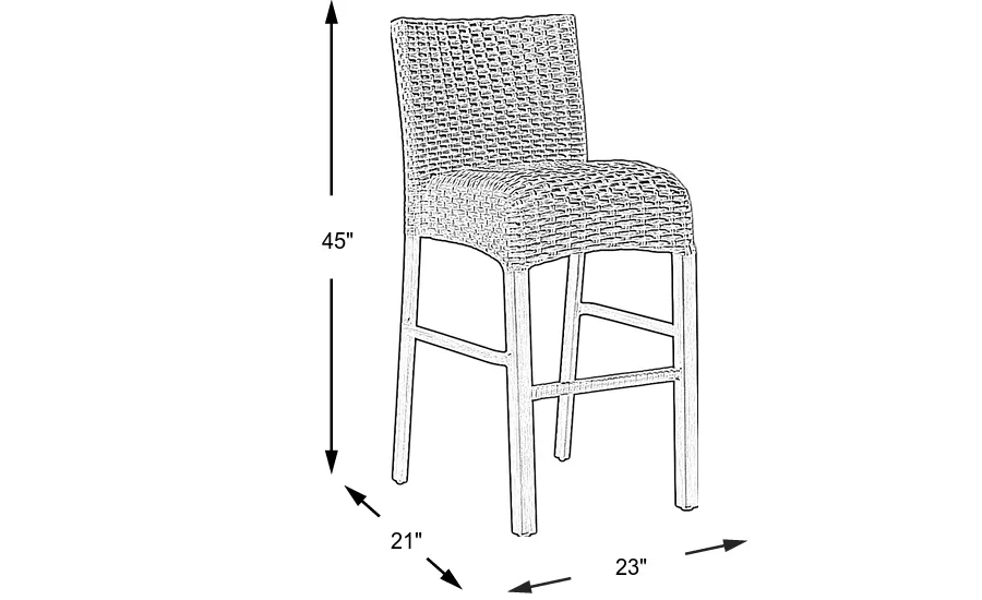 Dimension Image. Please refer to the Dimension Tab on this page for dimension details.