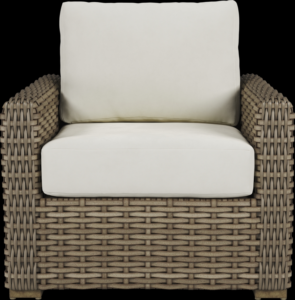 Siesta Key Driftwood 5 Pc Outdoor Fire Pit Seating Set with Linen Cushions - Thumbnail - Image 5