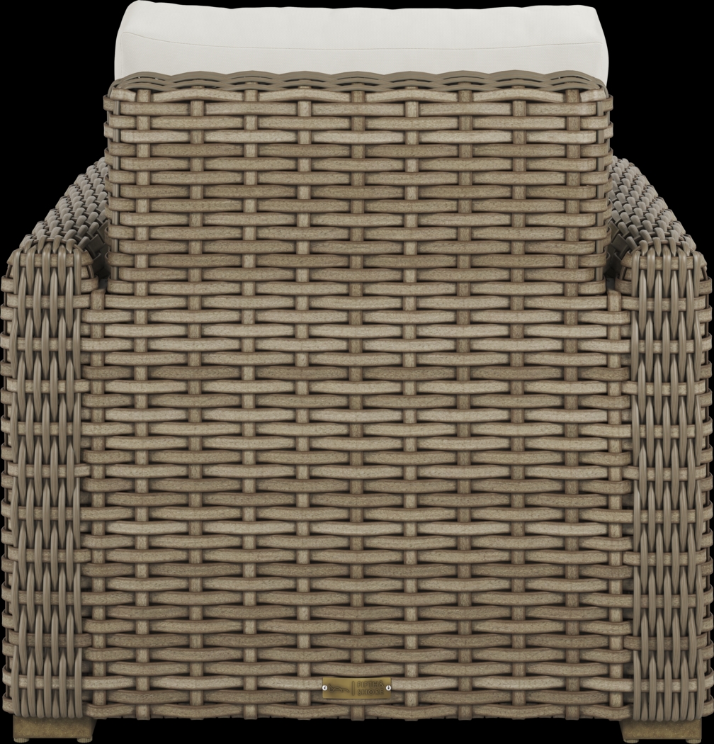 Siesta Key Driftwood 5 Pc Outdoor Fire Pit Seating Set with Linen Cushions - Thumbnail - Image 6