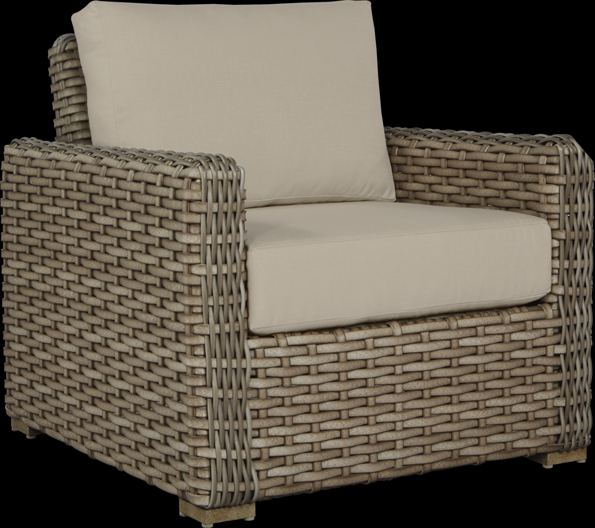 Siesta Key Driftwood 5 Pc Outdoor Fire Pit Seating Set with Pebble Cushions - Thumbnail - Image 4