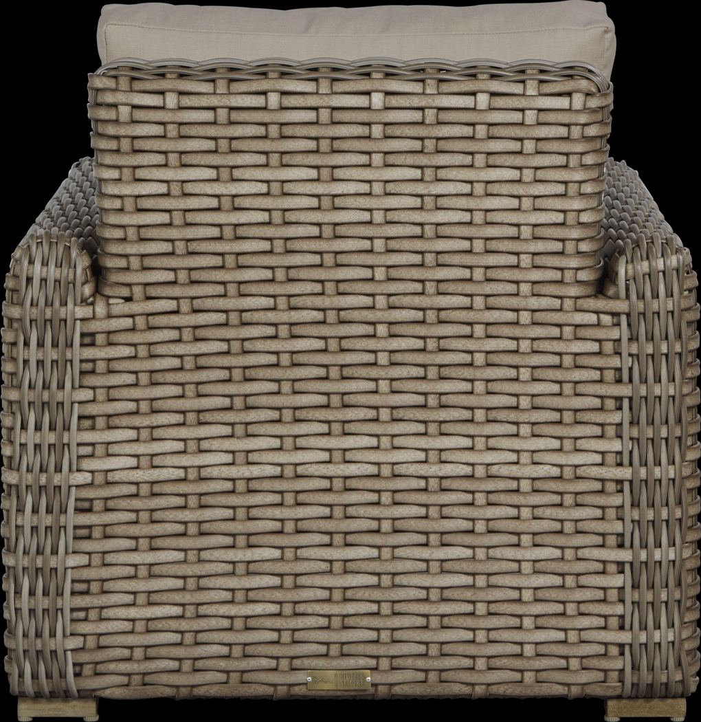 Siesta Key Driftwood Outdoor Chair with Sand Cushions - Thumbnail - Image 3