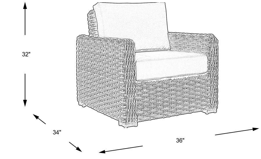 Dimension Image. Please refer to the Dimension Tab on this page for dimension details.