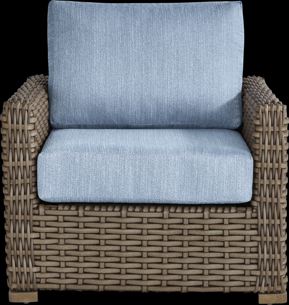 Siesta Key Driftwood Outdoor Chair with Steel Cushions - Thumbnail - Image 3