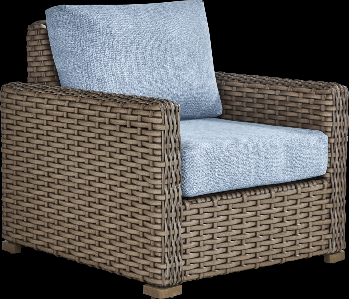 Siesta Key Driftwood Outdoor Chair with Steel Cushions - Thumbnail - Image 1