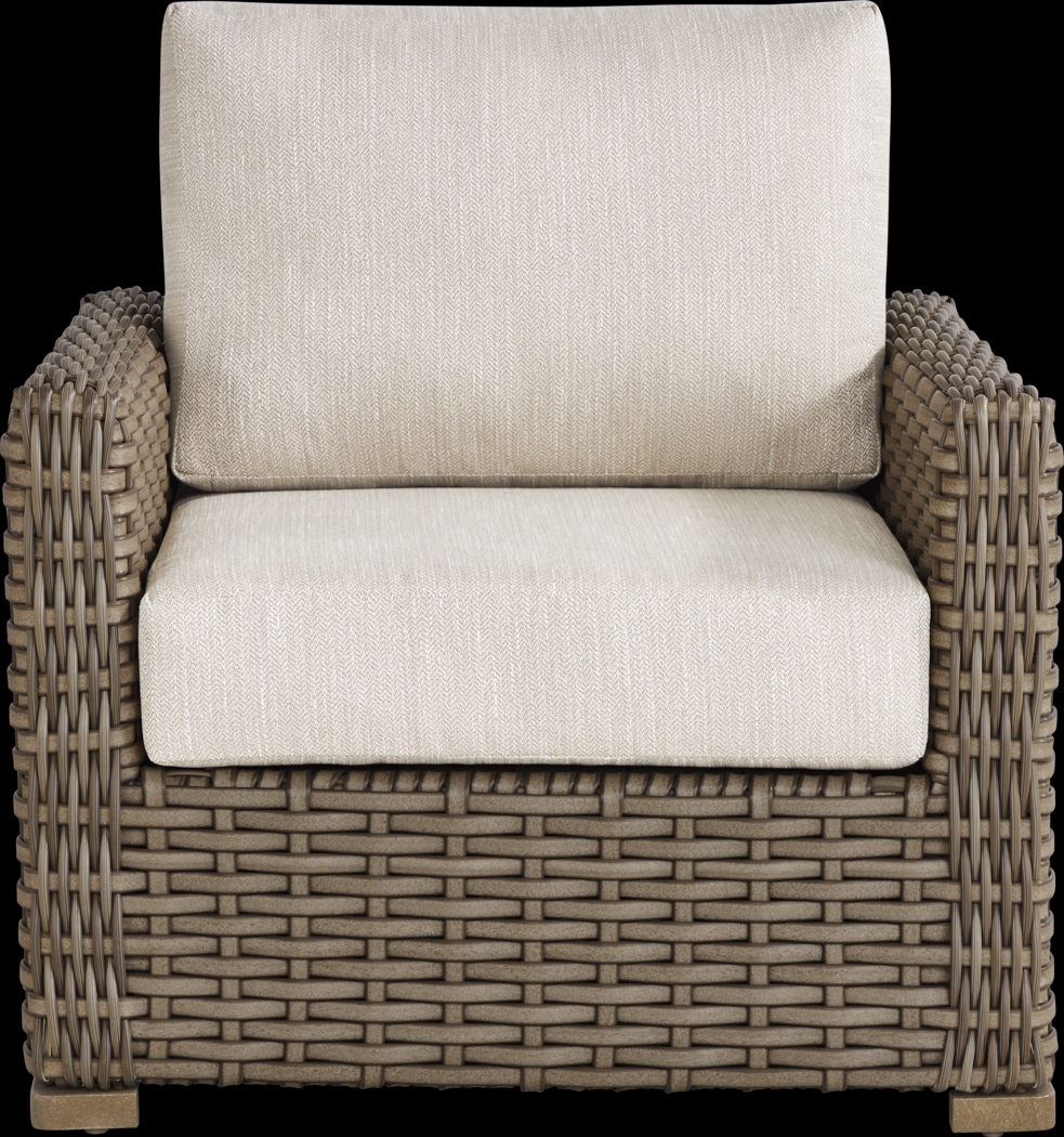 Siesta Key Driftwood Outdoor Chair with Twine Cushions - Thumbnail - Image 3