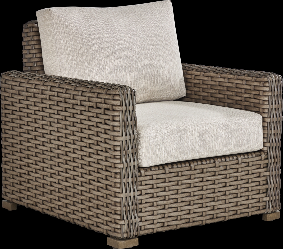 Siesta Key Driftwood Outdoor Chair with Twine Cushions - Thumbnail - Image 1