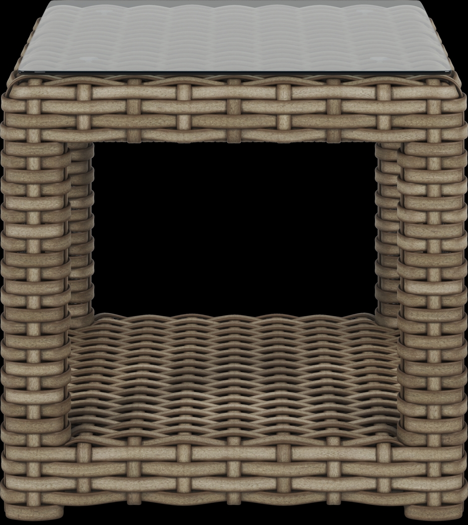 Siesta Key Driftwood Finish Outdoor End Table - Thumbnail - Image 2