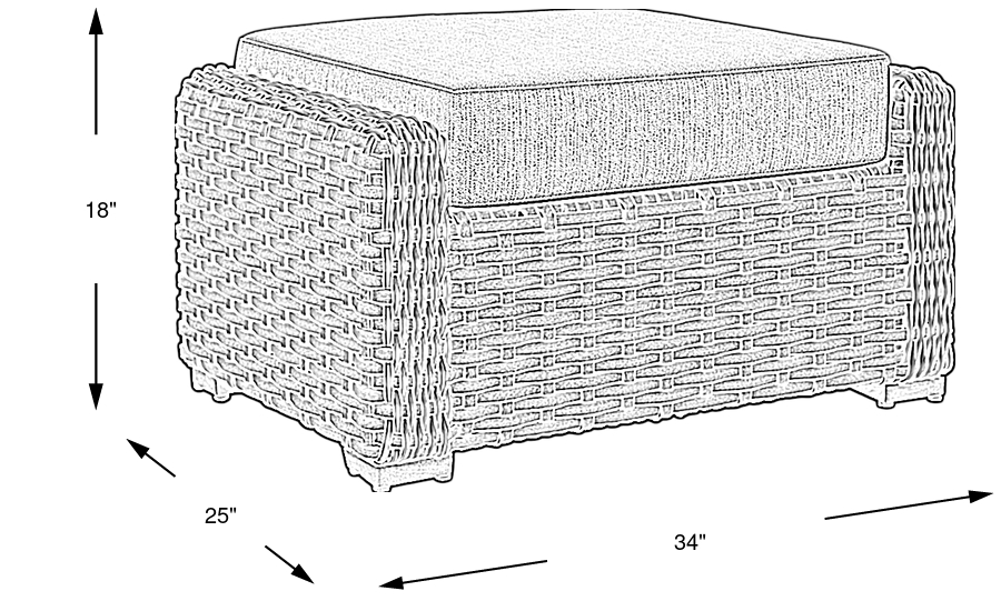 Dimension Image. Please refer to the Dimension Tab on this page for dimension details.