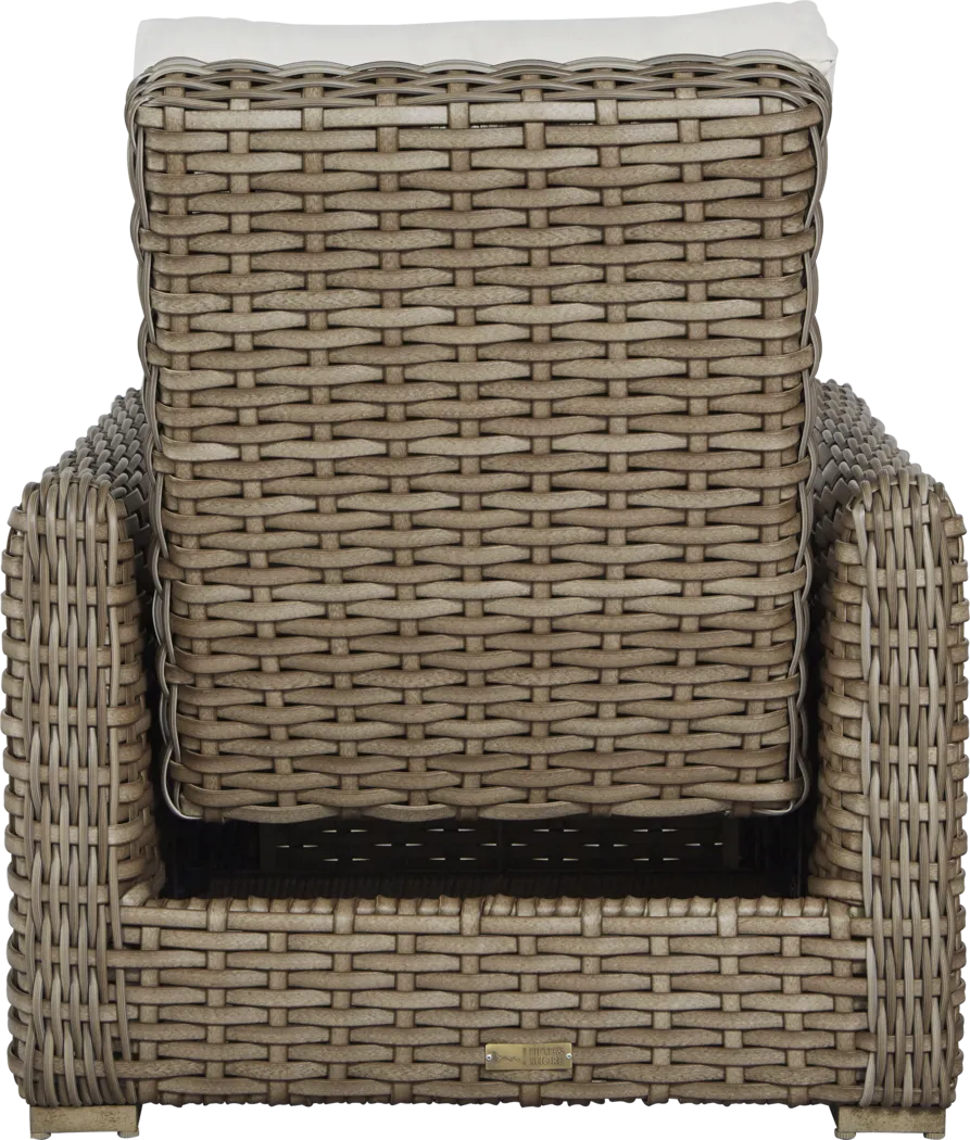 Siesta Key Driftwood Outdoor Recliner with Linen Cushions - Thumbnail - Image 3
