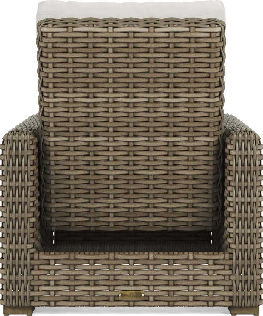 Siesta Key Driftwood Outdoor Recliner with Linen Cushions - Thumbnail - Image 4