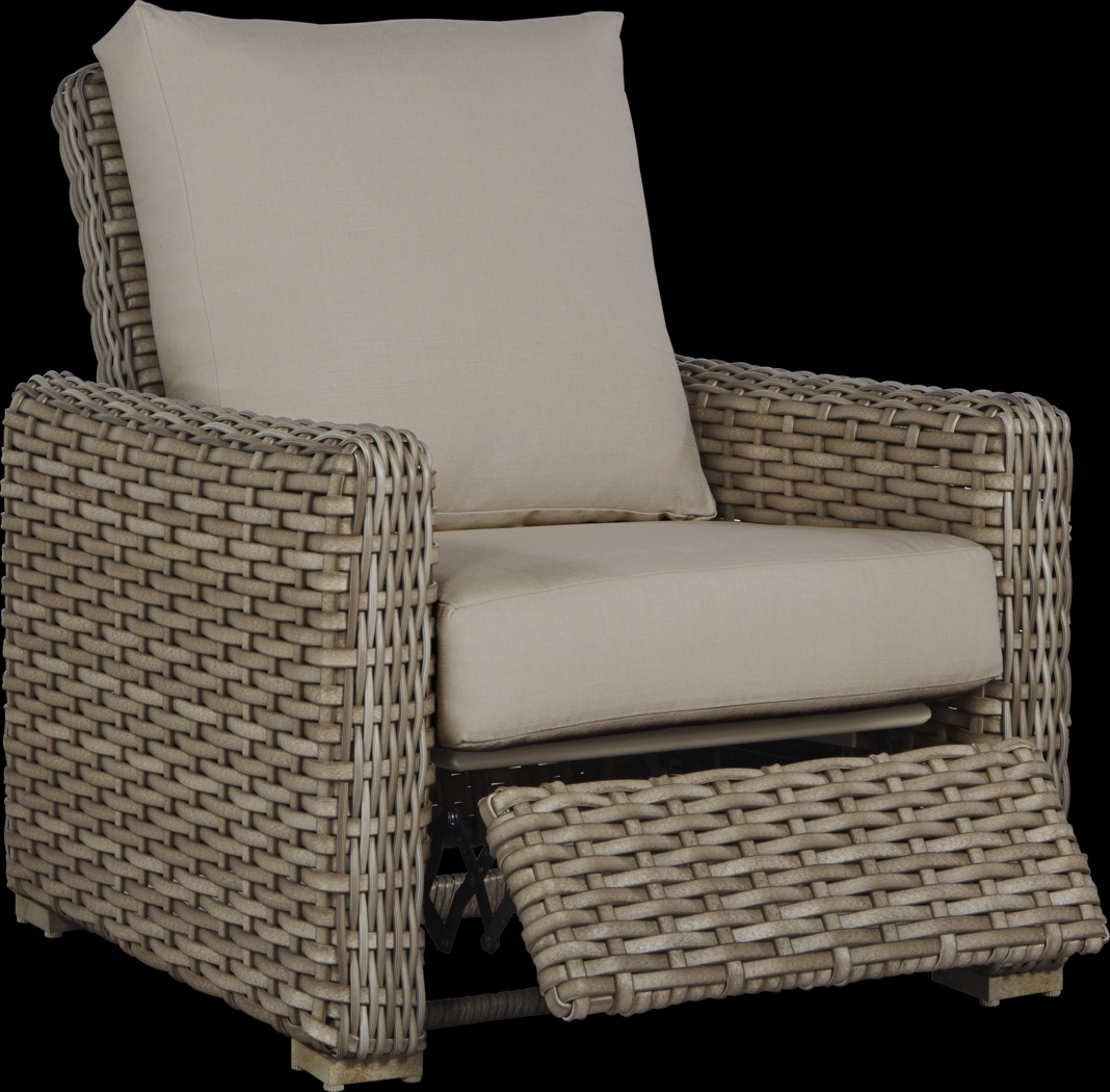 Siesta Key Driftwood Outdoor Recliner with Sand Cushions - Thumbnail - Image 2