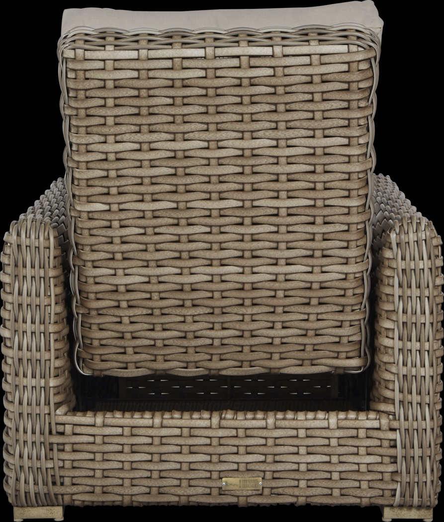 Siesta Key Driftwood Outdoor Recliner with Sand Cushions - Thumbnail - Image 3