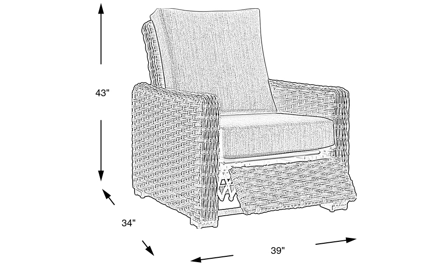 Dimension Image. Please refer to the Dimension Tab on this page for dimension details.