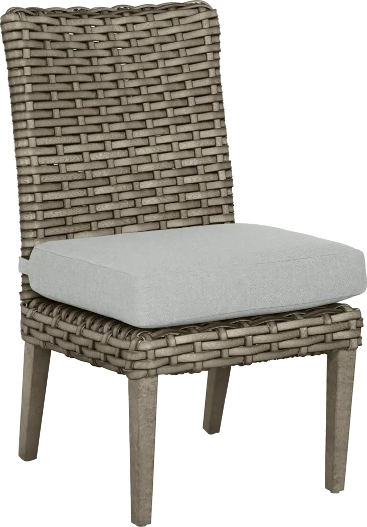 Siesta Key Gray 7 Pc Outdoor Dining Set with Dove Cushions - Thumbnail - Image 7