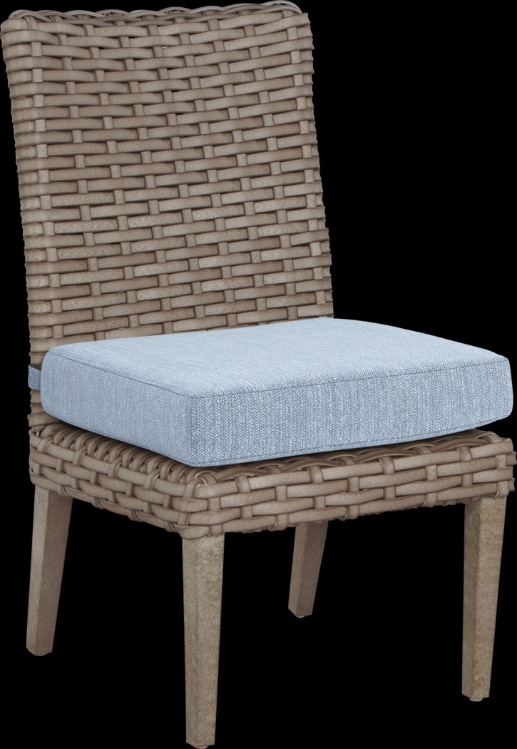 Siesta Key Driftwood 5 Pc 42 In. Square Outdoor Dining Set with Steel Cushions - Thumbnail - Image 3