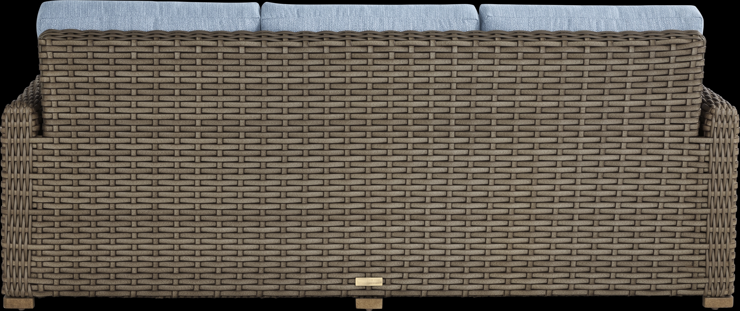 Siesta Key Driftwood Outdoor Sofa with Steel Cushions - Thumbnail - Image 4