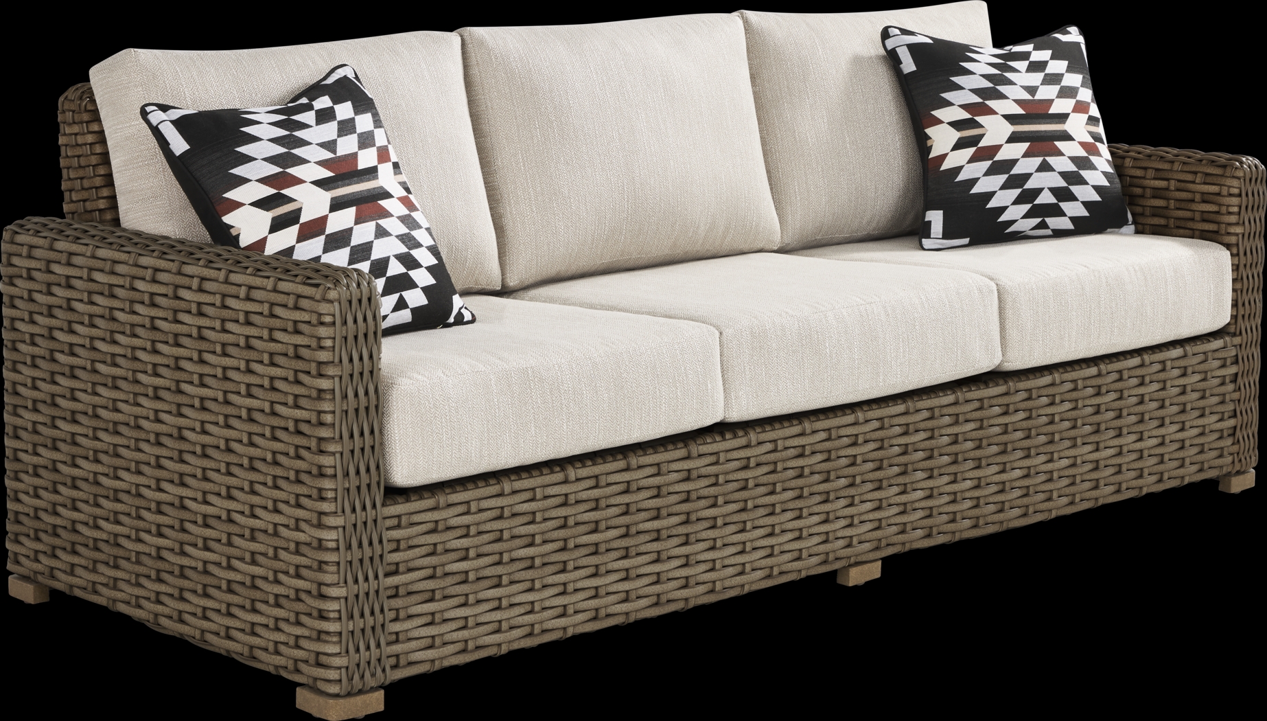 Siesta Key Driftwood Outdoor Sofa with Twine Cushions - Thumbnail - Image 3