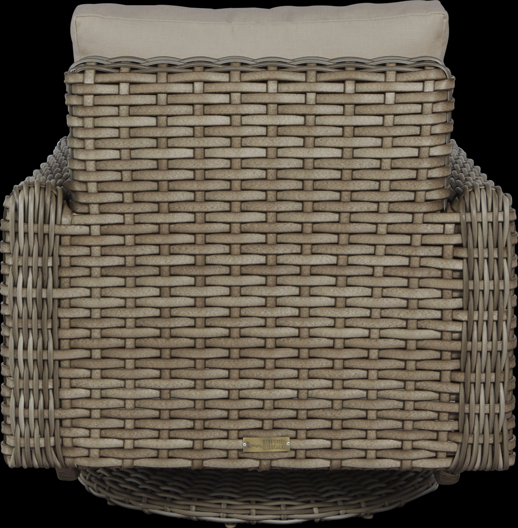 Siesta Key Driftwood 5 Pc Fire Pit Set with Sand Cushions - Thumbnail - Image 5