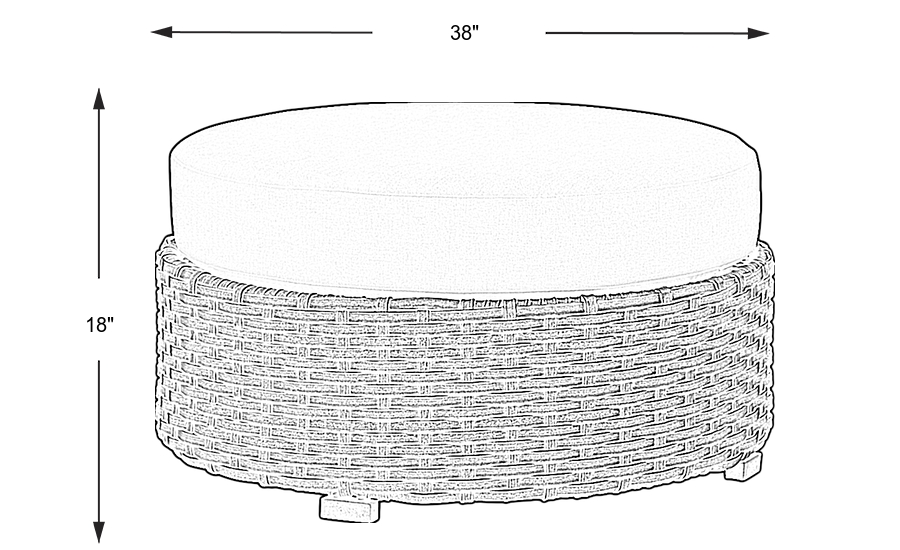 Dimension Image. Please refer to the Dimension Tab on this page for dimension details.