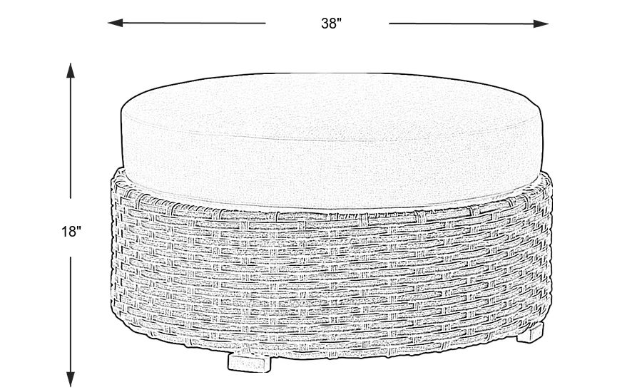 Dimension Image. Please refer to the Dimension Tab on this page for dimension details.