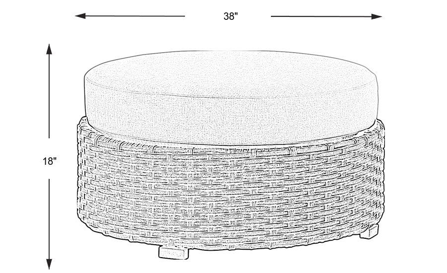 Dimension Image. Please refer to the Dimension Tab on this page for dimension details.